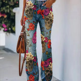 Zingj Style 2024 Imitation Jeans Plus Size Women Casual Pants Thin Pants Women-Outfit