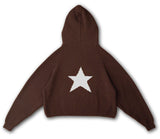 Back Star Print Hooded Oversized SweaterOutfit