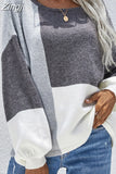 Women's Sweaters 2023 Long Sleeve Loose Autumn Winter Striped Jumper Pullover Women Vintage Sweater Oversize Knitted