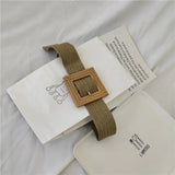 bucklet braided belt summer dress bohemian belt women 2020 korean