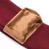 Women Winter Warm women's pants Velvet Thick Trousers High Waist Elastic Mother Stretch pencil Pants clothes 5XL