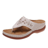 Summer New Size 43 Hollow Water Drill Pine Cake Bottom Toe Wearing Beach Cool