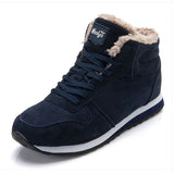 Men Boots Winter Shoes Mans Footwear Warm Fur Snow Boots Ankle Botas Hombre Winter Boots For Men Plush Winter Sneakers Plus
