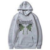 New Oversized Sweatshirt Women Gothic Skull Butterfly Harajuku Print Grunge Hoodies Women Casual Loose Hoodie Tops