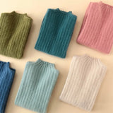 100% Mink Cashmere Knitted Pullover Women's Sweater Jumper Super Warm Female Soft Elasticity Slim Sweater Full