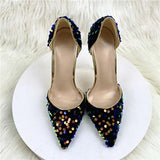 12cm high heels sexy stilettos pointed toe wedding party spring summer classic party dating 10cm 8cm pumps LF022