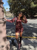 Women's Winter New Simple 8 Color V-Neck Knitting Cardigan Jacket + Short Skirt