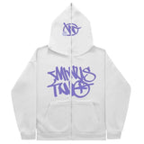 Zipper Hoodies Minus Two Pattern Printing Solid Color Oversized Clothing 2023 New Punk Harajuku Leisure Best Selling