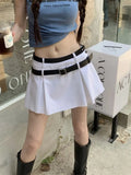 Skirt For Women Summer High-waisted Skinny Pleated Skirt Sexy Mini