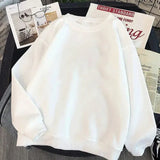 Cotton Hoodies Women Fashion Solid Color Casual Hooded Sweatshirt Streetwear Loose Hip Hop Pullover Hoodie Couple