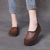 Soft-Soled Leather Single Shoes Spring New Sen With A Foot Pedaled Shoes Leather Flat Women's