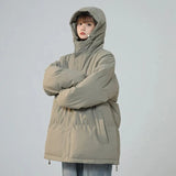 Women Short Jacket Winter New Parkas Thick Hooded Cotton Padded Jackets Coats Female Loose Parkas Oversize