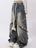 Edge Design Patchwork Baggy Washed
