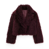 Women's Thick Lamb Fur Black Coat Women's Winter 2025 New