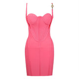 Strap Bandages Dress Women 2022 Sexy Sleeveless Bodycon Clothes Club Celebrity Party