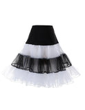 Short Tutu Skirts Petticoat White Black Red Crinoline Vintage Bridal Underskirt For Wedding Underskirt Rockabilly