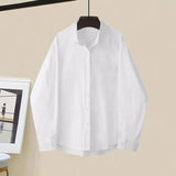3 Piece Set For Women Outfit Office Ladies Elegant Irregular Knitted Tops+white Blouse+high Waist Pleated Skirt Sets