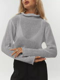 2025 New Hollow Sweater Women Wind Soft Loose Knitted Long-Sleeved Cover