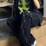 Grunge Ghost Face Graphic T-ShirtOutfit
