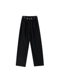 Style Streetwear Women's Pants 2023 Autumn Straight High Waist Trouser Baggy Fashion Girl Student Jeans Wide Leg