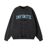 Autumn And Winter New Pure Cotton Water Wash Old Sweater Women In Batik Retro Print Top
