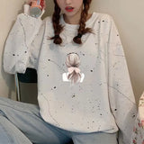 Sweatshirt Women Fashion Y2k Pullover Streetwear Gothic White Black Hoodies Men Clothes Vintage Harajuku Oversized
