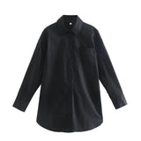 Street Fashion 14 Color Urban Women With Pocket Shirt Casual Autumn