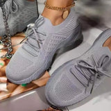 Shoes 2022 Fashion Breathable Lace Up Platform Women vulcanize Shoes Summer Flat Mesh Sports Shoes Woman Running