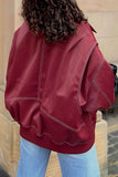 Solid Color Collier Zipper