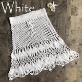 Queens Summer Fashion Hand Weaving Women Solid Sexy Hollow Out Beach Belt Bohemian Mini Skirts Ladies Boho