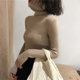 Sweater Womens 2021 Autumn Winter Tops Korean Slim Women Pullover Jumper Knitted Sweater Pull Femme Hiver