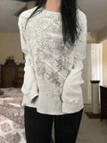 Vintage Print Long Sleeve Tee- Outfit