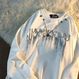 Sweatshirt Women Fashion Y2k Pullover Streetwear Gothic White Black Hoodies Men Clothes Vintage Harajuku Oversized