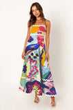 Zingj Summer New Solid Color Lace Stitching With Elegant Strapless Oversized Hem