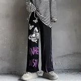 Gothic Pants Streetwear Women Autumn Black Joggers Harajuku Trousers Hip Hop Rock Pants Summer Punk Cargo Pants