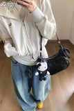 Y2k Short Length Zipper Hooded Sweatshirts Solid Women Hip Hop Sudadera Vintage Long Sleeve High Waist Street
