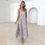 Zingj Spring And Summer 24 New Women's Small Fresh Flower Condole Dress