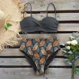 Bikini 2021 Female Swimsuit Women Swimwear Thong Push Up Bikinis Set High Waist Swimming Suits Ruffled Bathing