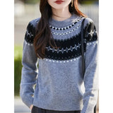 Maillard Autumn Winter Stripes Thin Leisure Loose Set Knitted Lazy Wind