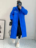 Winter Women 90% White Duck Down Coat Thick X-Long Puffer Jacket Large Size Loose Warm Overcoat Female Hooded