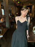 Summer Sexy Women Dress Patchwork Spaghetti Strap Dresses Midi Beach Club Party Long