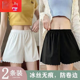 Shorts Safety Pants Women's Anti-empty Leggings Thin Home Shorts Without Curling Ice Silk Breathable Women