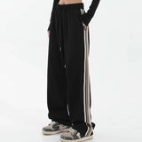 Women Loose 4XL Wide Leg Pants Spring High Waist Straight Elastic Trousers Casual Korean Lady Harajuku Streetwear