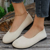 Summer New Large-Size Comfortable Solid Color Permeable Fashion White Flat Bottom Lady Single