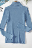 2023 Basic Turtleneck Women Sweaters Autumn Winter Warm Pullover Slim Tops Ribbed Knitted Sweater Jumper Soft Pull