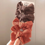 Pcs/set Cotton Linen Plaid Bowknot Hair Clips For Cute Girls Floral Handmade Hairpins Barrettes Headwear Kids Hair