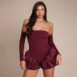 Women's 2025 Summer New Vest Skirt Set Solid-Colored Body Blasting Skirt Women's