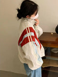 Vintage Patchwork Collar Neck JacketOutfit