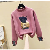 Winter Two Pieces Sets For Women Long Sleeve Pullover Sweatshirts And High Waist Knitting Skirts Sets Womens Outfits