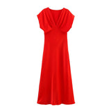 2025 Women's High-End V-Neck Silk Tense Simoufry